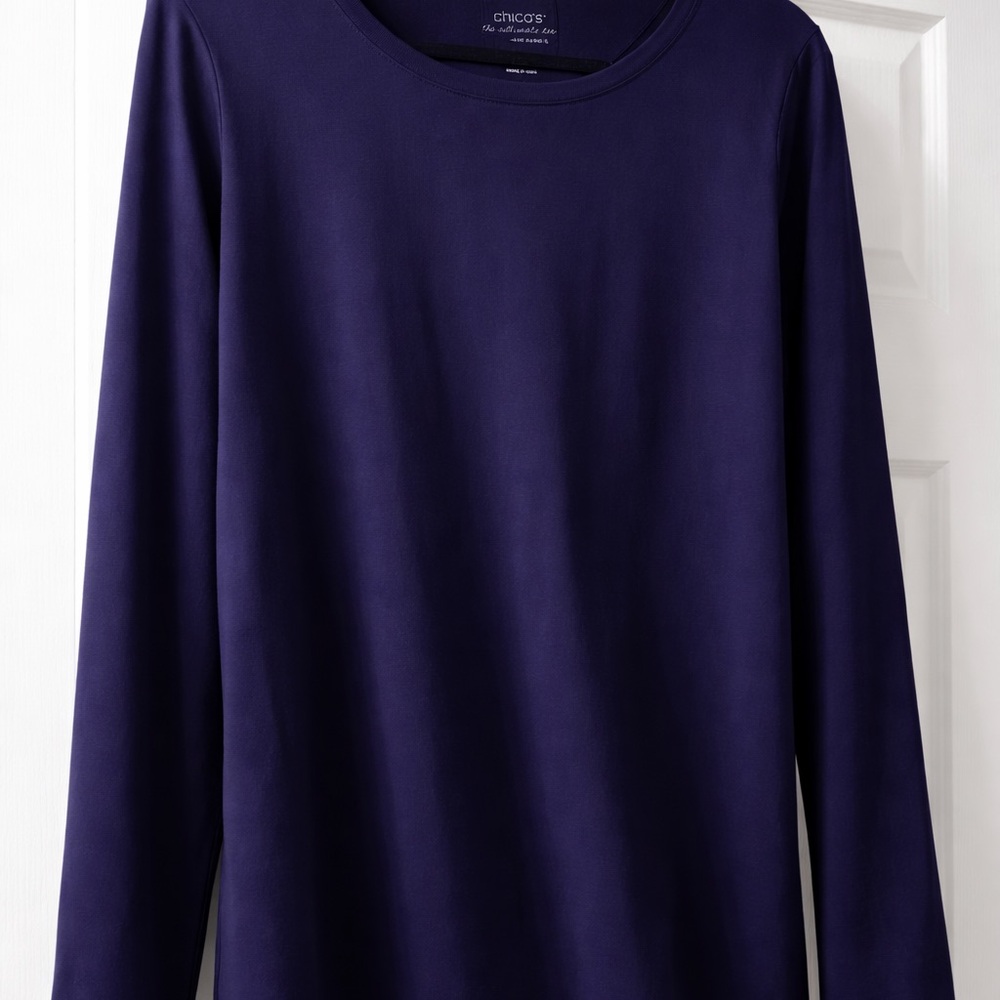 Chico's Logo Tee in dark purple